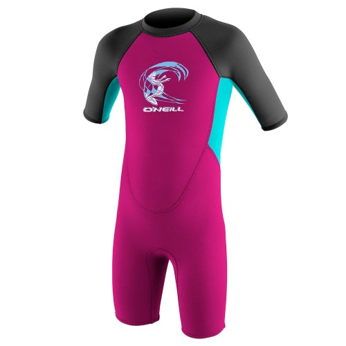 PIANKA O'NEILL TODDLER REACTOR-2 2MM BACK ZIP S/S GIRLS DR8 2022